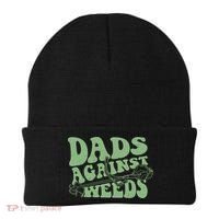 Funny Dads Against Weeds Lawn Weed Wacker Beanie thumb 0