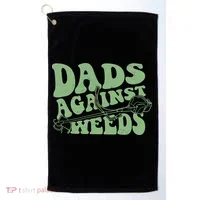 Funny Dads Against Weeds Lawn Weed Wacker Golf Towel thumb 0