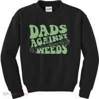 Funny Dads Against Weeds Lawn Weed Wacker Kids Sweatshirt thumb 0