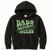 Funny Dads Against Weeds Lawn Weed Wacker Kids Hoodie thumb 0