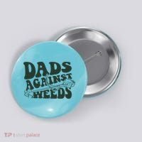 Funny Dads Against Weeds Lawn Weed Wacker Button thumb 0