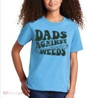 Funny Dads Against Weeds Lawn Weed Wacker Kids T-Shirt thumb 2