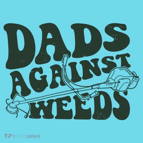 Funny Dads Against Weeds Lawn Weed Wacker Kids T-Shirt