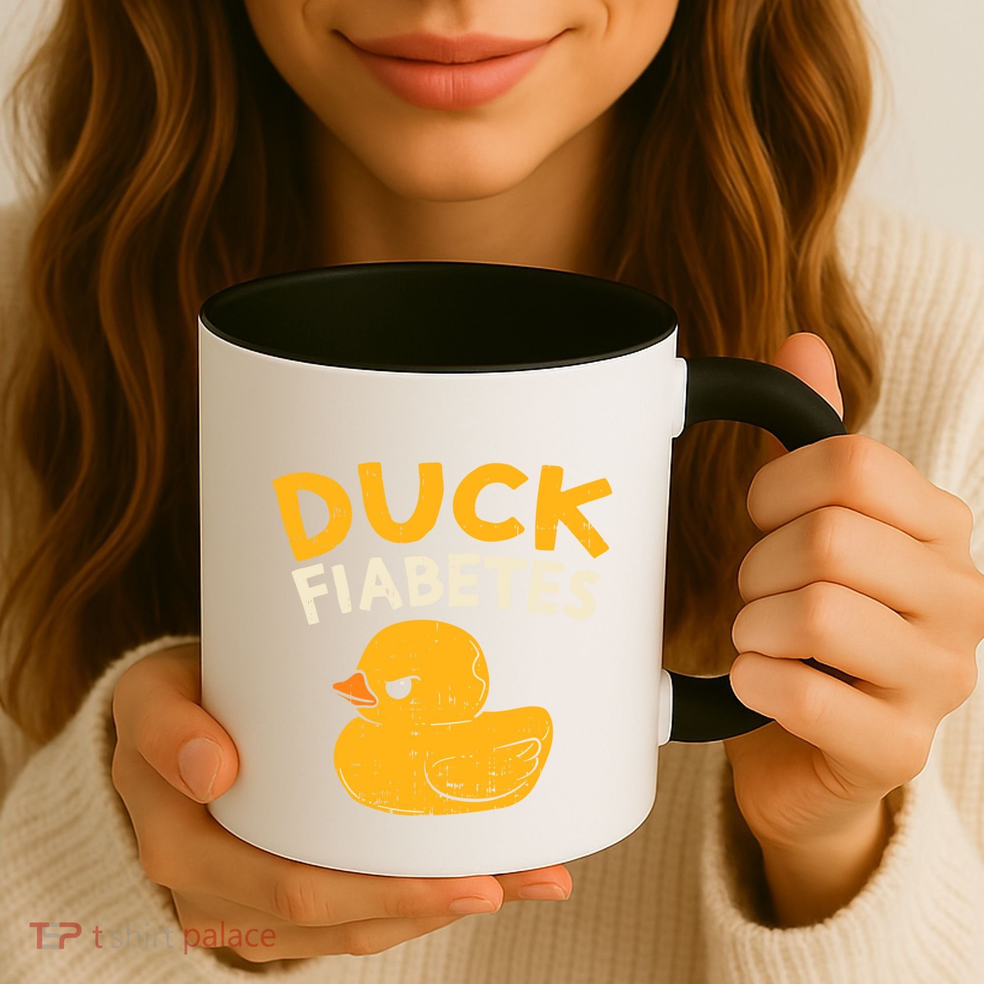 Funny Diabetes Awareness I Duck Fiabetes I Cool Rubber Duck Meaningful Gift Coffee Mug