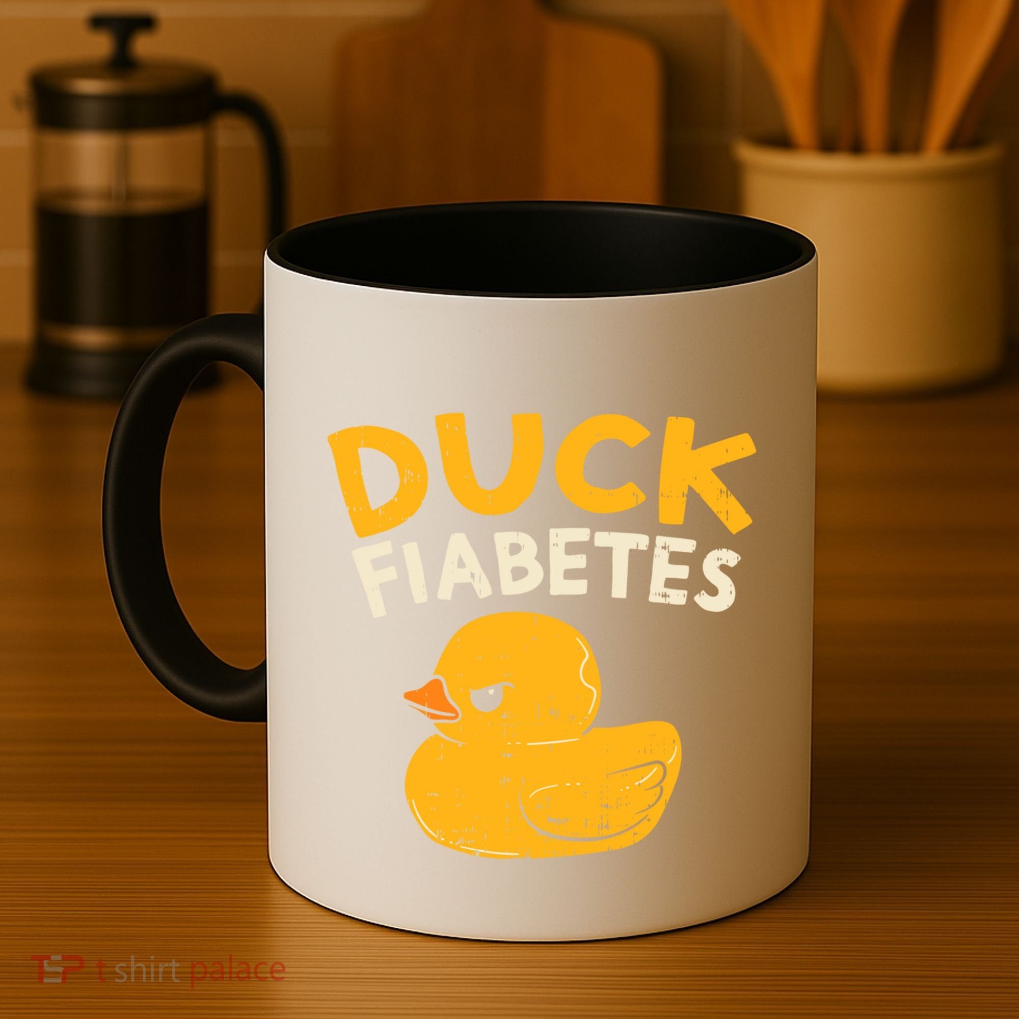 Funny Diabetes Awareness I Duck Fiabetes I Cool Rubber Duck Meaningful Gift Coffee Mug
