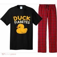 Funny Diabetes Awareness I Duck Fiabetes I Cool Rubber Duck Meaningful Gift Pajama Set thumb 0