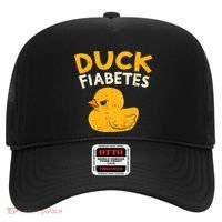 Funny Diabetes Awareness I Duck Fiabetes I Cool Rubber Duck Meaningful Gift Hat thumb 0