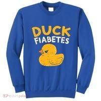 Funny Diabetes Awareness I Duck Fiabetes I Cool Rubber Duck Meaningful Gift Sweatshirt thumb 0