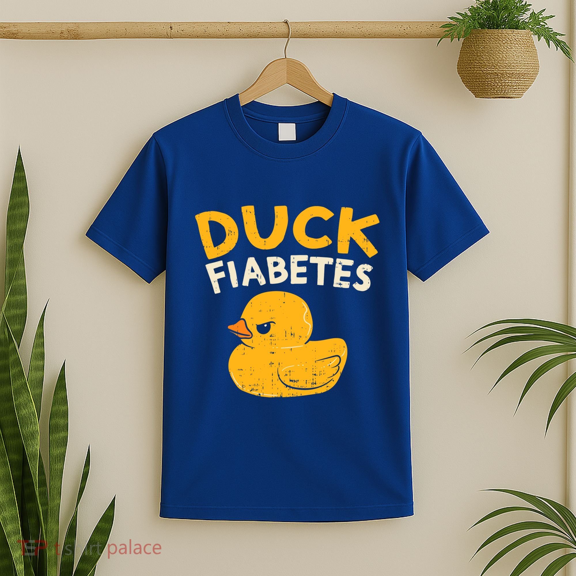 Funny Diabetes Awareness I Duck Fiabetes I Cool Rubber Duck Meaningful Gift T-Shirt