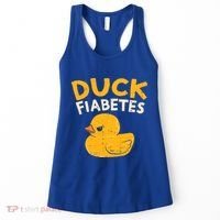 Funny Diabetes Awareness I Duck Fiabetes I Cool Rubber Duck Meaningful Gift Women's Tank Top thumb 0