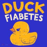 Funny Diabetes Awareness I Duck Fiabetes I Cool Rubber Duck Meaningful Gift Women's Tank Top thumb 5