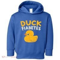 Funny Diabetes Awareness I Duck Fiabetes I Cool Rubber Duck Meaningful Gift Toddler Hoodie thumb 0