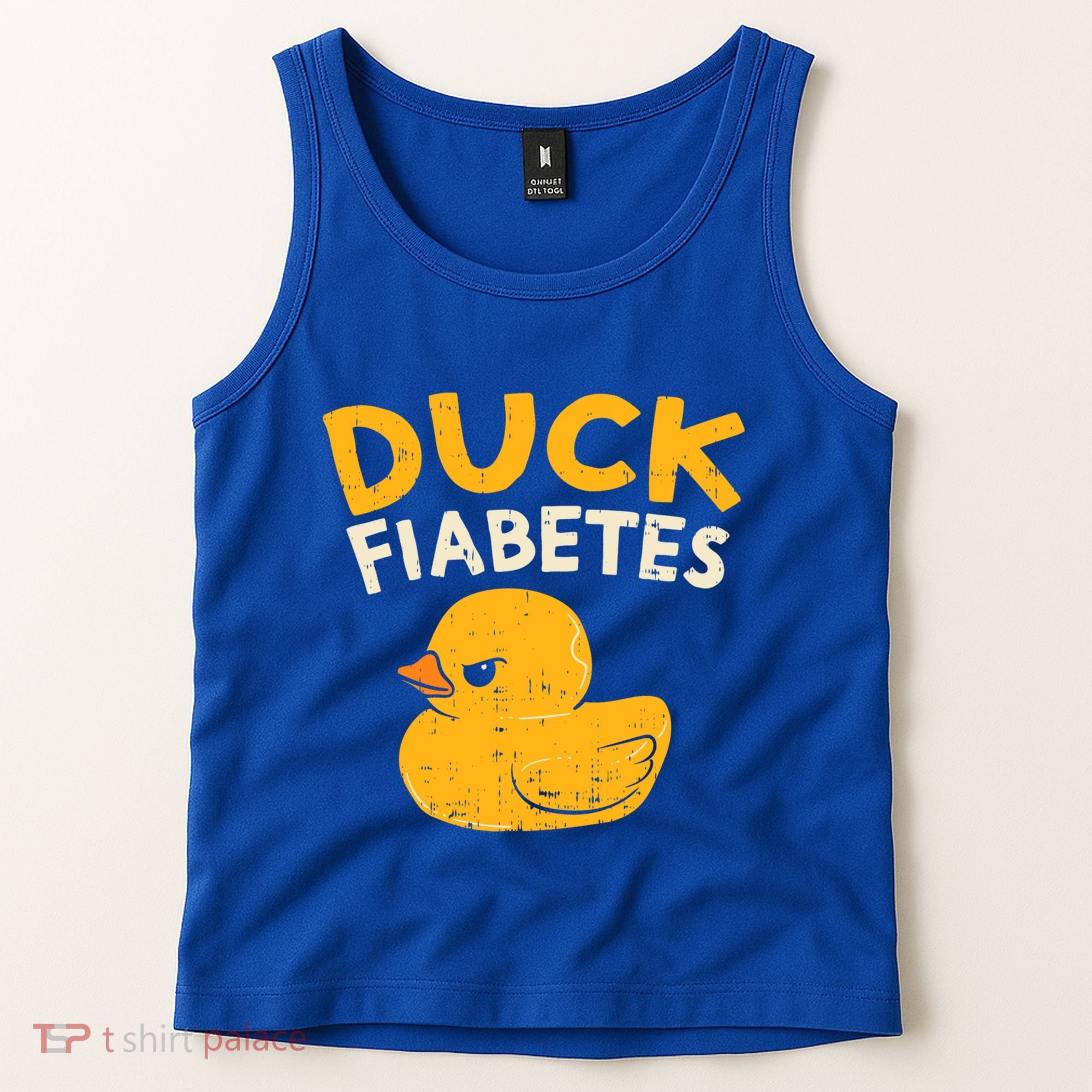 Funny Diabetes Awareness I Duck Fiabetes I Cool Rubber Duck Meaningful Gift Tank Top