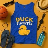 Funny Diabetes Awareness I Duck Fiabetes I Cool Rubber Duck Meaningful Gift Tank Top thumb 4