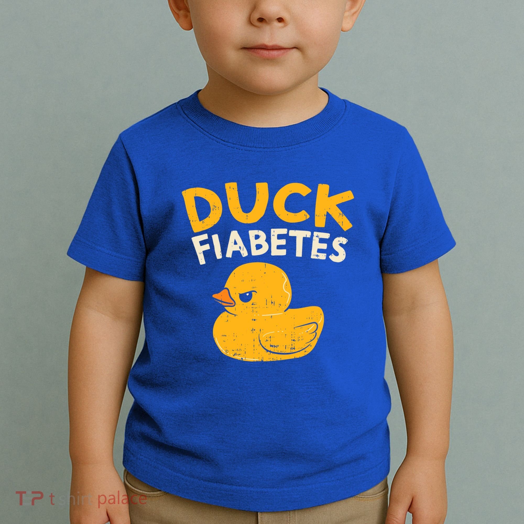 Funny Diabetes Awareness I Duck Fiabetes I Cool Rubber Duck Meaningful Gift Toddler T-Shirt