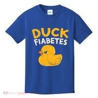 Funny Diabetes Awareness I Duck Fiabetes I Cool Rubber Duck Meaningful Gift Kids T-Shirt thumb 0