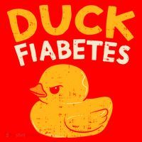 Funny Diabetes Awareness I Duck Fiabetes I Cool Rubber Duck Meaningful Gift Santa Hat thumb 1