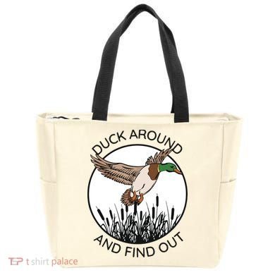 Funny Duck Around And Find Out Tote Bag