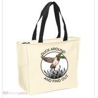Funny Duck Around And Find Out Tote Bag thumb 2