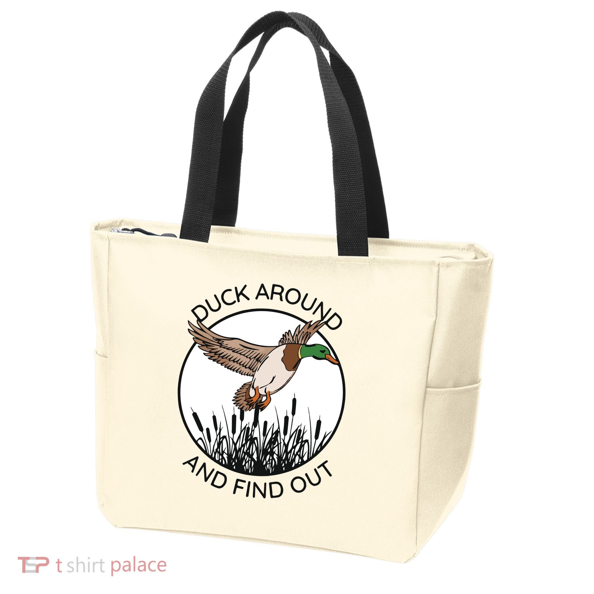Funny Duck Around And Find Out Tote Bag
