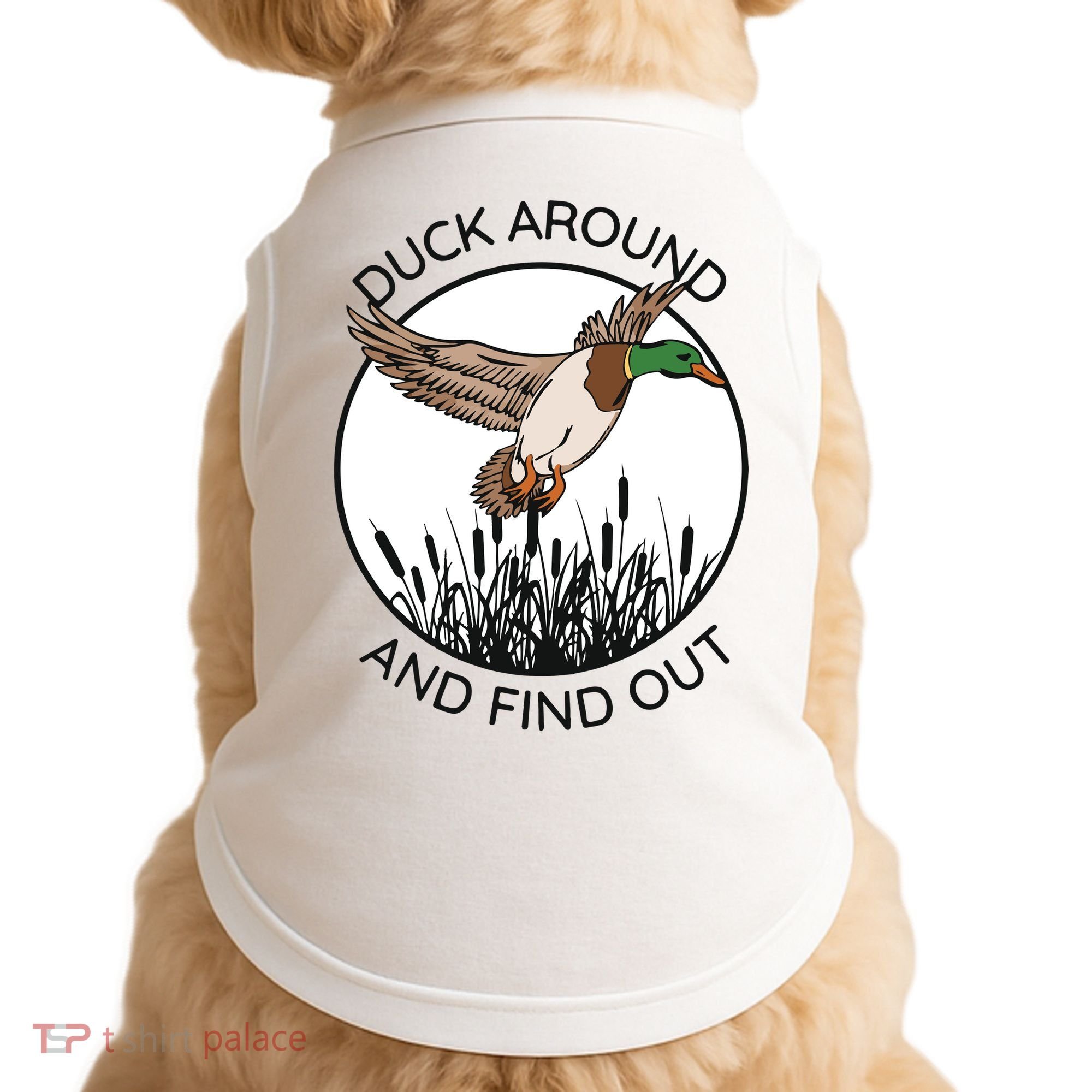 Funny Duck Around And Find Out Doggie Tank