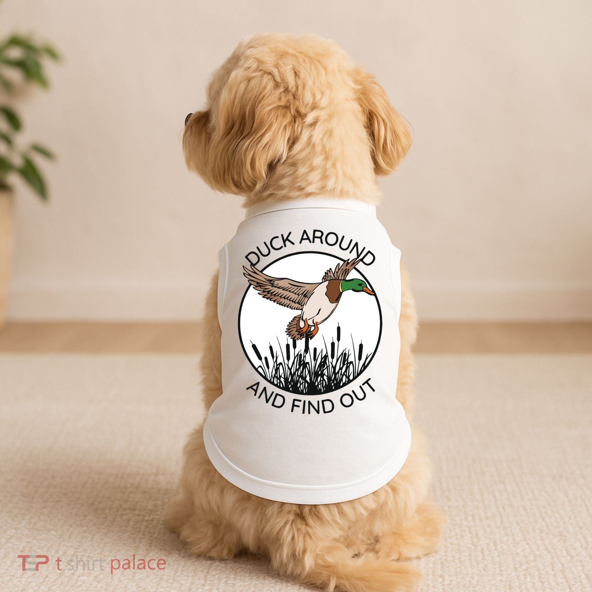 Funny Duck Around And Find Out Doggie Tank
