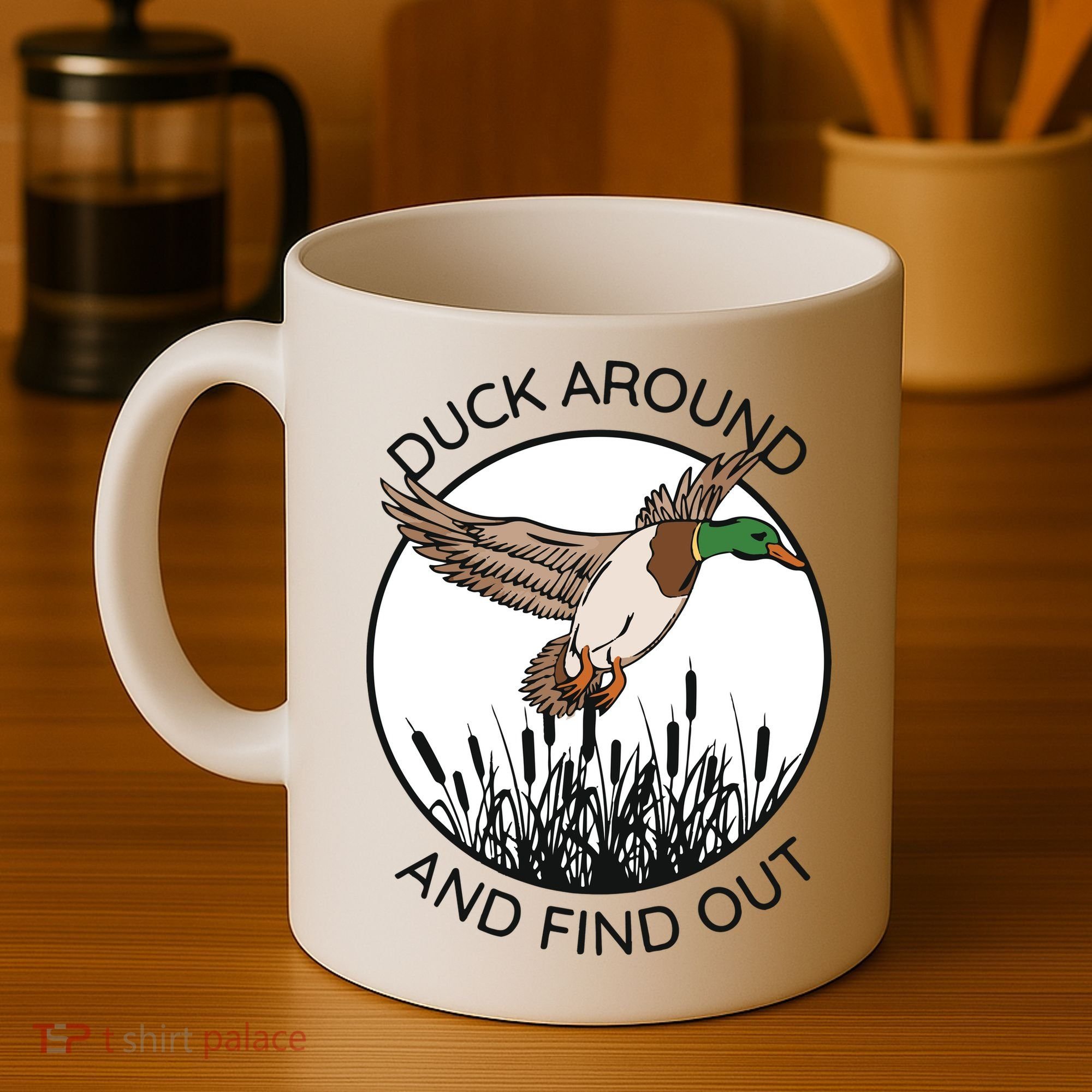Funny Duck Around And Find Out Coffee Mug