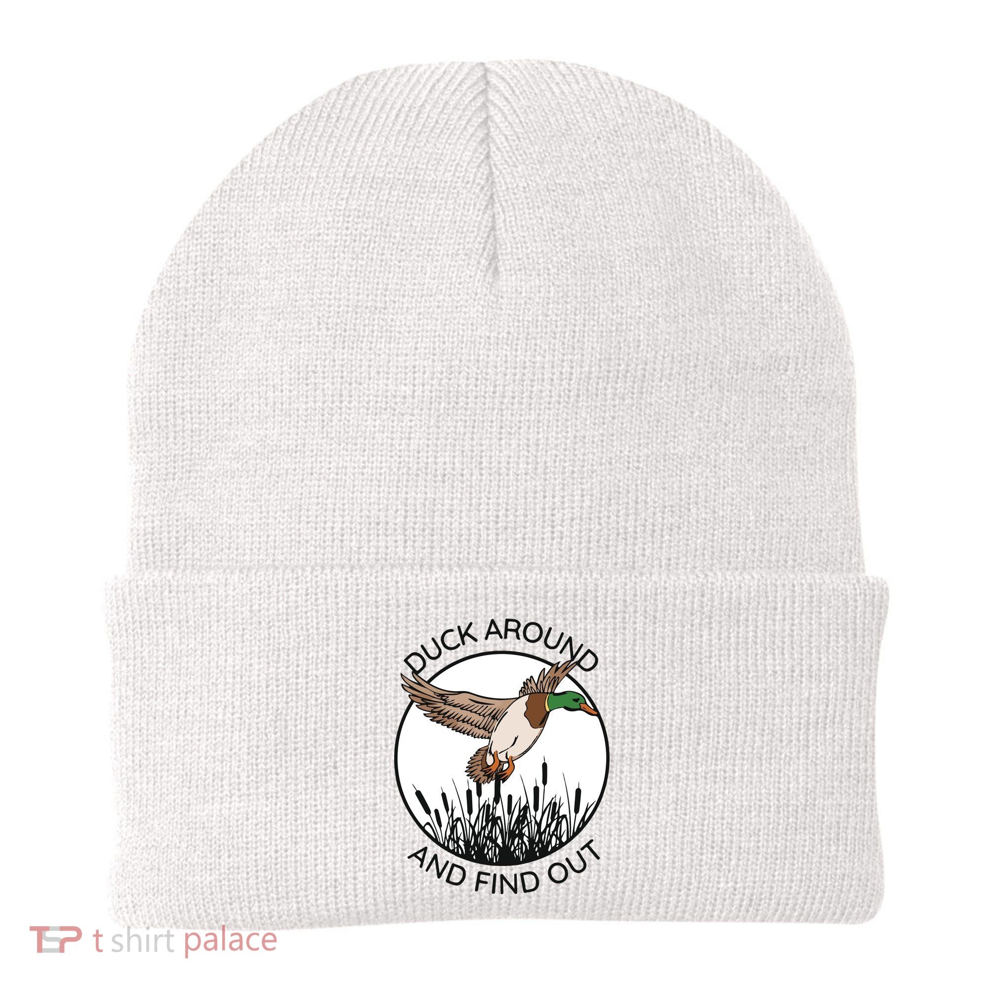 Funny Duck Around And Find Out Beanie