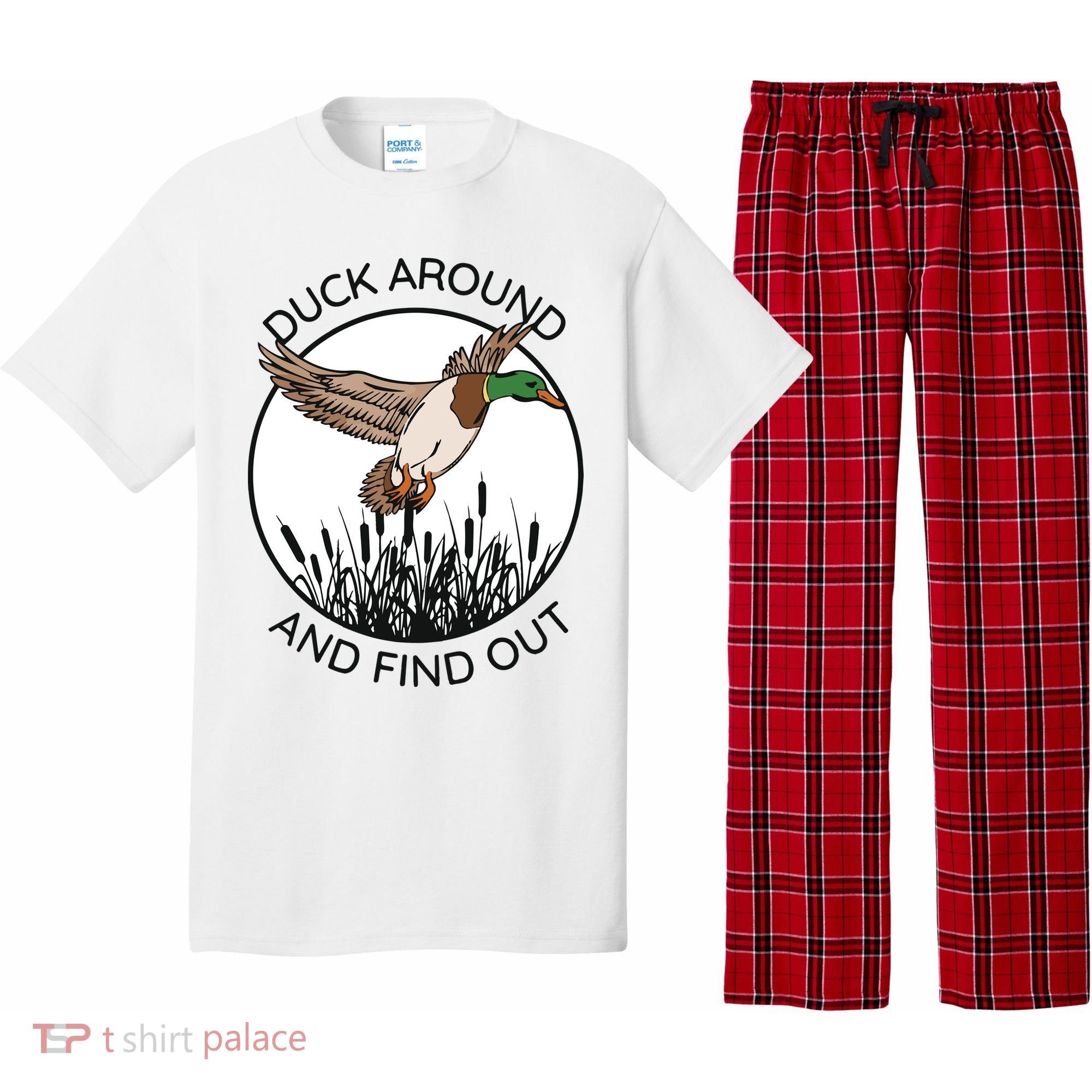 Funny Duck Around And Find Out Pajama Set