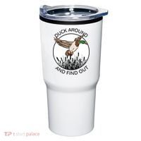 Funny Duck Around And Find Out Tumbler thumb 0