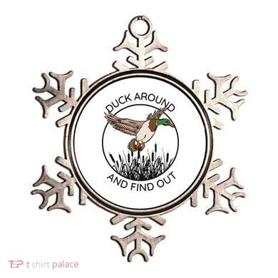 Funny Duck Around And Find Out Ornament