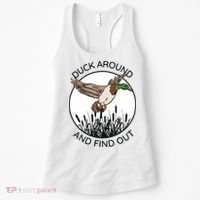 Funny Duck Around And Find Out Women's Tank Top thumb 0