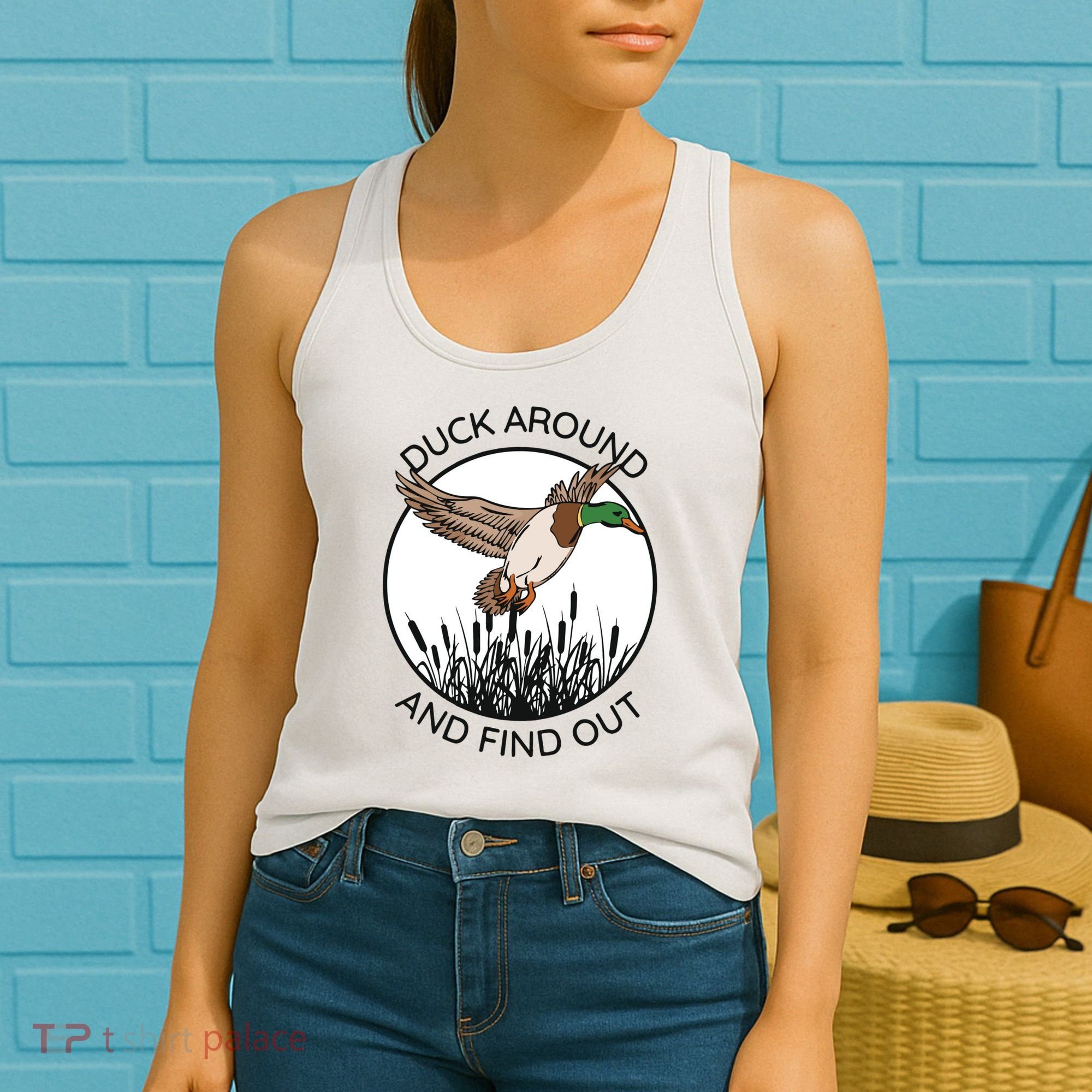 Funny Duck Around And Find Out Women's Tank Top