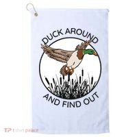 Funny Duck Around And Find Out Golf Towel thumb 0