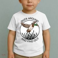 Funny Duck Around And Find Out Toddler T-Shirt thumb 2