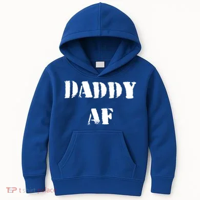 Funny Daddy Af Gift Kids Hoodie