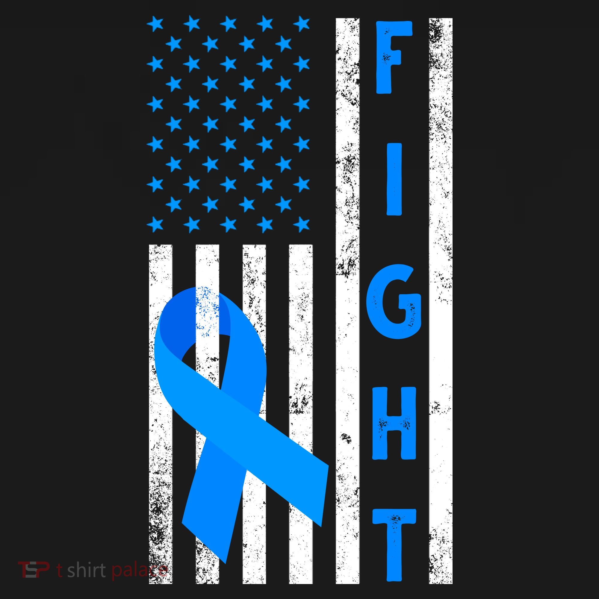 Fight Diabetes Awareness USA Flag Backpack