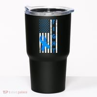 Fight Diabetes Awareness USA Flag Tumbler thumb 0
