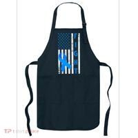 Fight Diabetes Awareness USA Flag Apron thumb 0