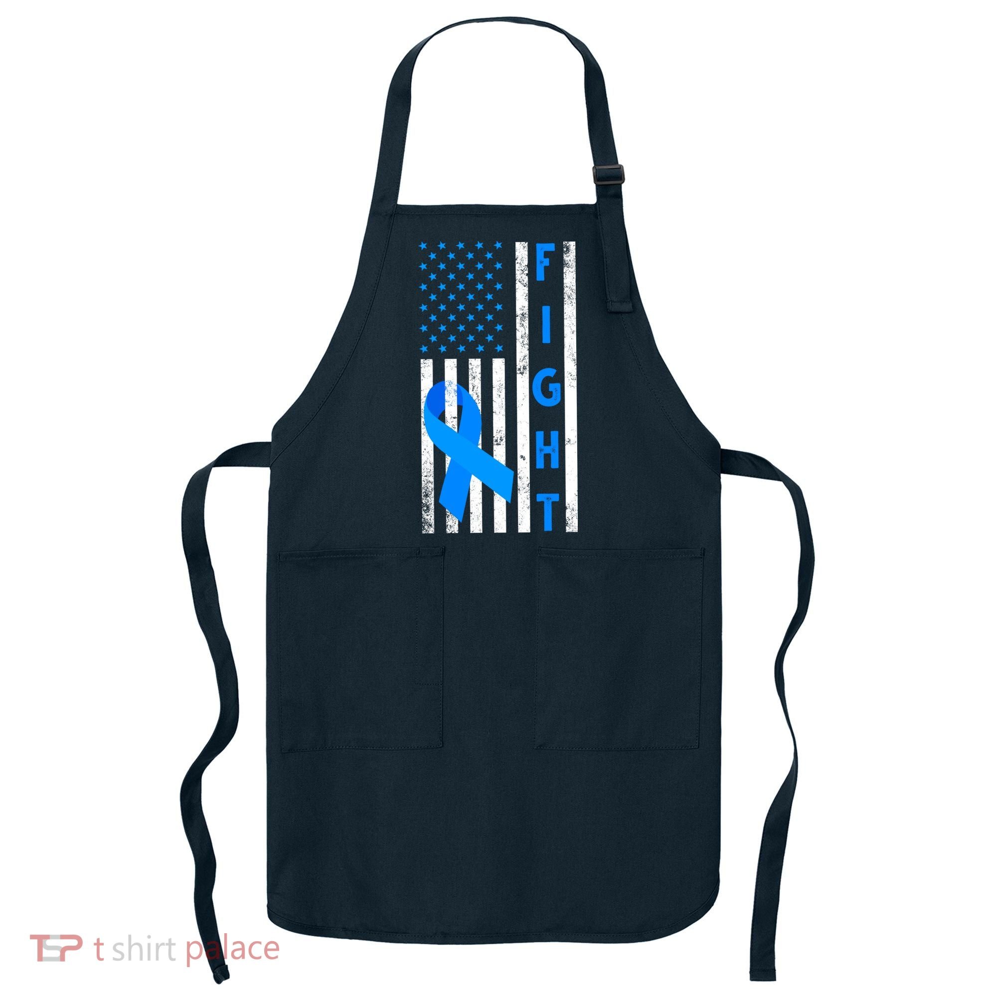 Fight Diabetes Awareness USA Flag Apron