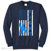 Fight Diabetes Awareness USA Flag Sweatshirt thumb 0