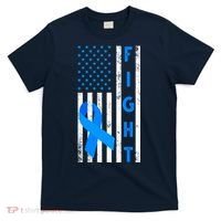 Fight Diabetes Awareness USA Flag T-Shirt thumb 0