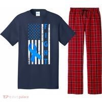 Fight Diabetes Awareness USA Flag Pajama Set thumb 0