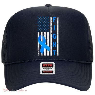 Fight Diabetes Awareness USA Flag Hat