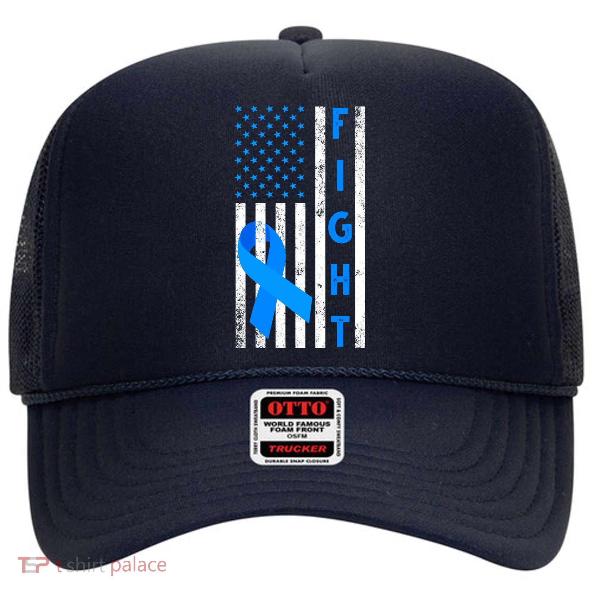 Fight Diabetes Awareness USA Flag Hat