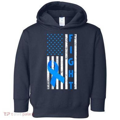 Fight Diabetes Awareness USA Flag Toddler Hoodie