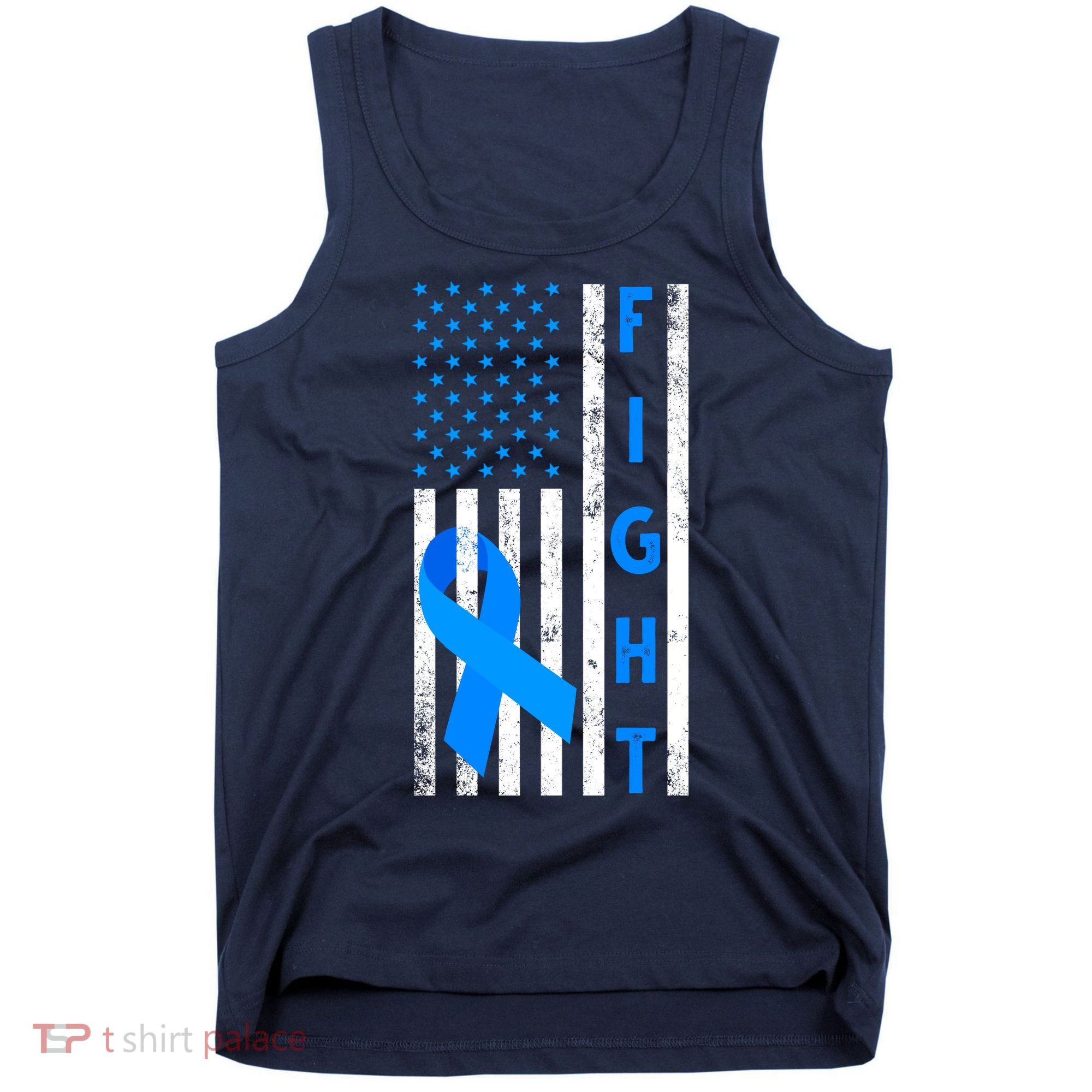 Fight Diabetes Awareness USA Flag Tank Top
