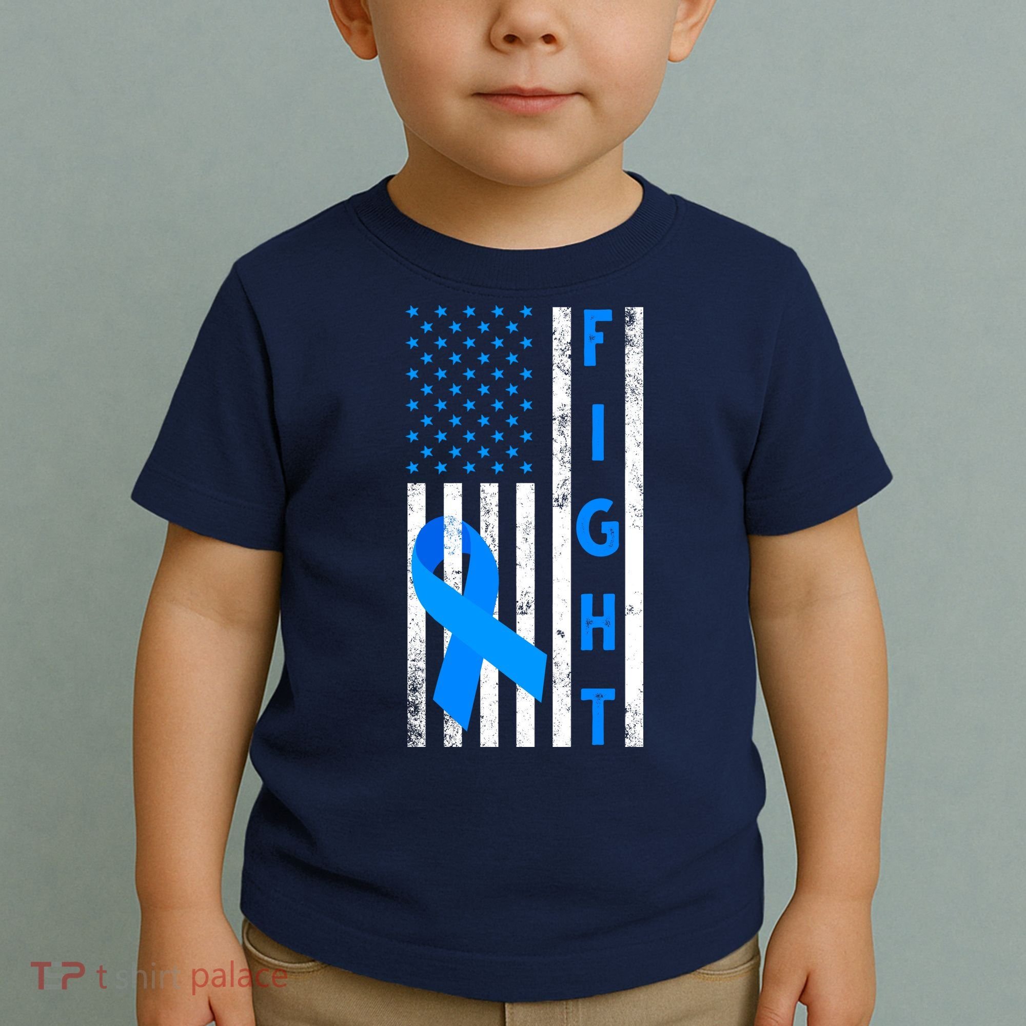 Fight Diabetes Awareness USA Flag Toddler T-Shirt