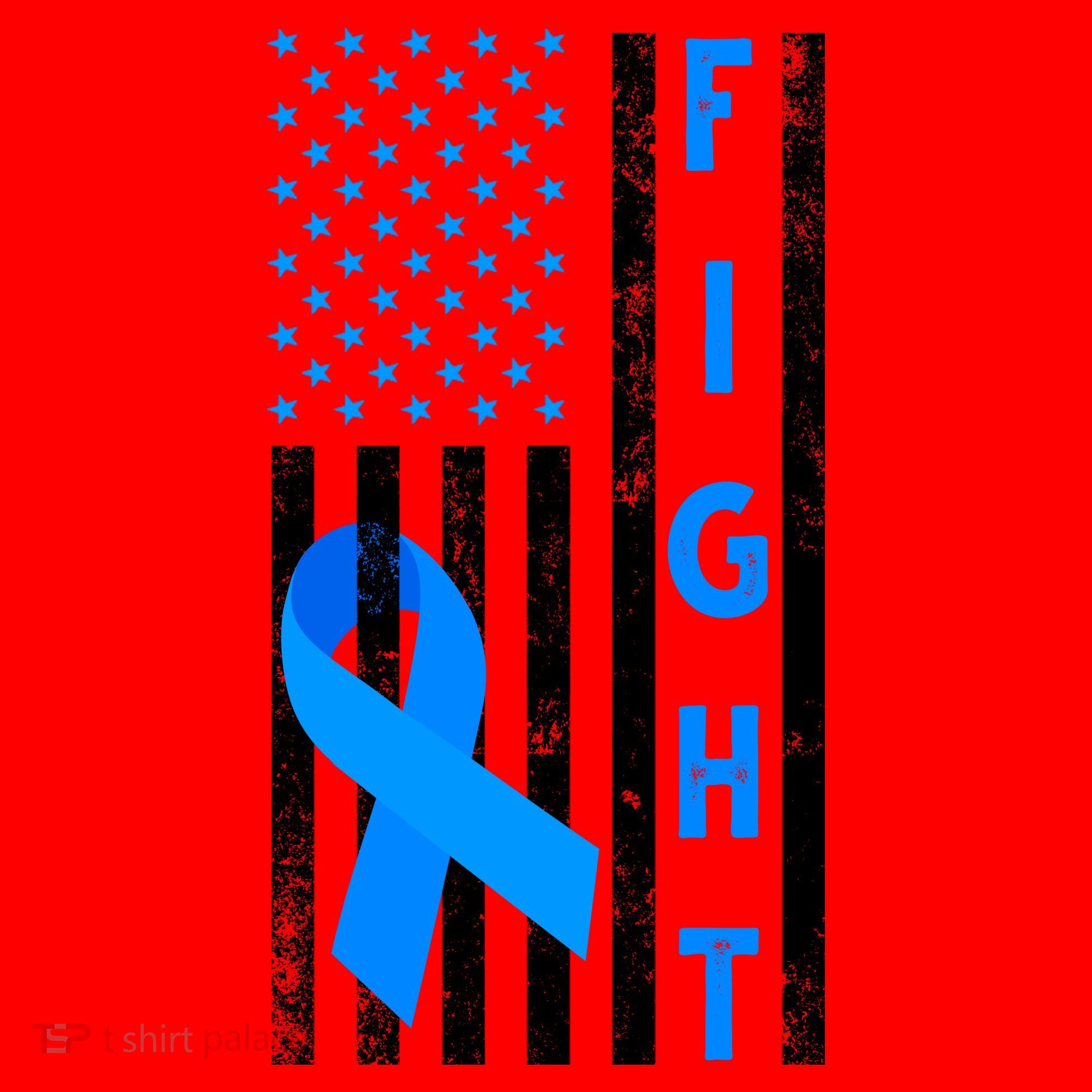 Fight Diabetes Awareness USA Flag Santa Hat