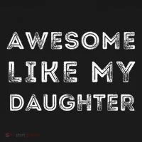 Fathers Day Awesome Like My Daughter Ornament thumb 1
